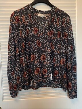 Natalie Martin Lizzy Long Sleeve Floral Blouse